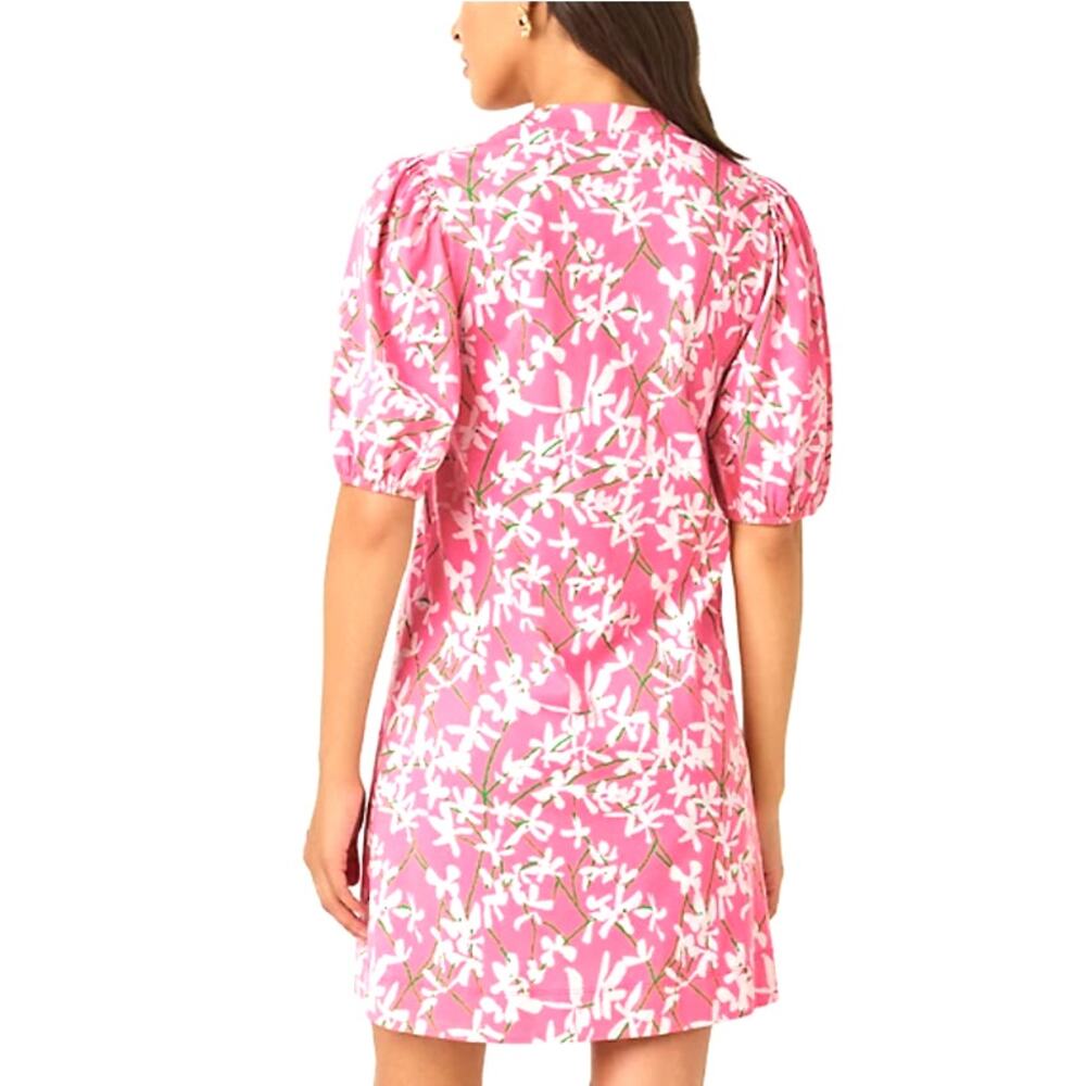 Lilly Pulitzer Women's Confetti Pink Liza Overprint Carey Dress Size M - Picture 2 of 11